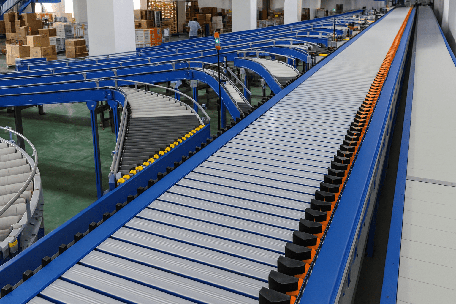 sliding shoe sorter